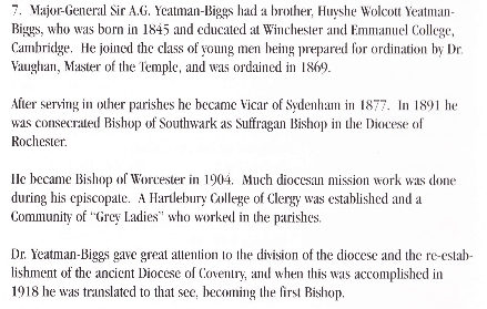 Major-General Yeatman-Biggs